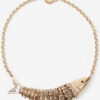 Colier tip choker în formă de pește de râu Colier tip choker în formă de pește de râu