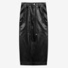 Fustă midi din piele Angele Fustă midi din piele Angele