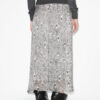 Fustă midi Lisanne din catifea burnout Fustă midi Lisanne din catifea burnout
