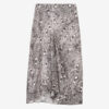 Fustă midi Lisanne din catifea burnout Fustă midi Lisanne din catifea burnout