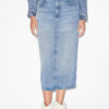 Fustă midi Tilauria din denim fin Fustă midi Tilauria din denim fin