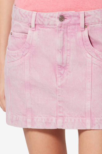 Fustă scurtă din denim decolorat Juana