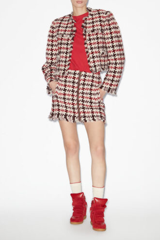 Fustă scurtă din tweed Akima