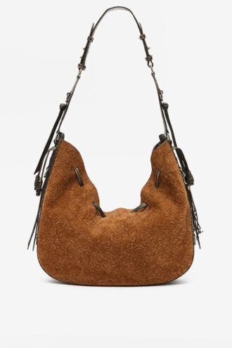 Geantă Bolton Hobo din piele de căprioară vintage