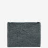 Geantă clutch din bumbac decolorat cu logo Netia Geantă clutch din bumbac decolorat cu logo Netia