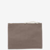 Geantă clutch din bumbac decolorat cu logo Netia