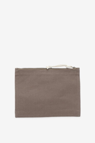 Geantă clutch din bumbac decolorat cu logo Netia