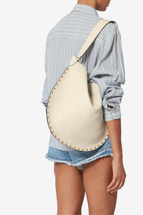 Geantă de mână Oskan Hobo Soft din piele de vițel granulată Geantă de mână Oskan Hobo Soft din piele de vițel granulată