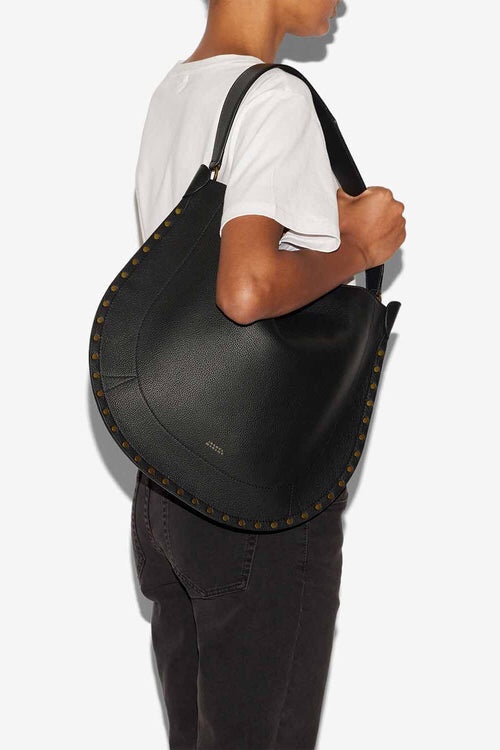 Geantă de mână Oskan Hobo Soft din piele de vițel granulată Geantă de mână Oskan Hobo Soft din piele de vițel granulată