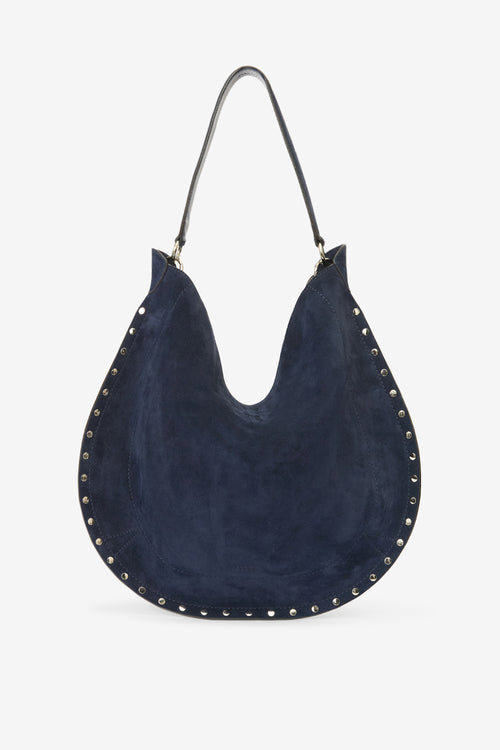 Geantă de mână Oskan Hobo Soft din piele de vițel suede cu fermoar Geantă de mână Oskan Hobo Soft din piele de vițel suede cu fermoar