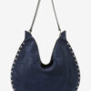 Geantă de mână Oskan Hobo Soft din piele de vițel suede cu fermoar Geantă de mână Oskan Hobo Soft din piele de vițel suede cu fermoar
