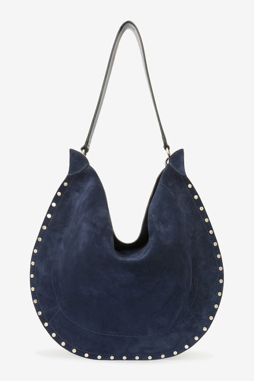Geantă de mână Oskan Hobo Soft din piele de vițel suede cu fermoar Geantă de mână Oskan Hobo Soft din piele de vițel suede cu fermoar
