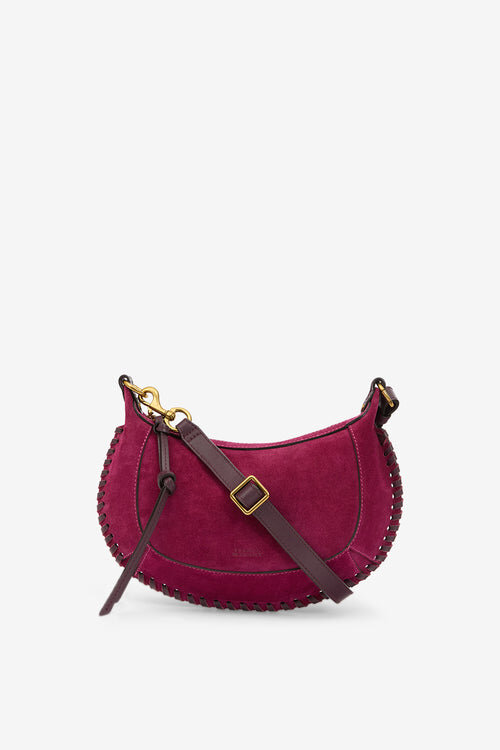 Geantă de umăr din piele de vițel suede Oskan Moon Geantă de umăr din piele de vițel suede Oskan Moon