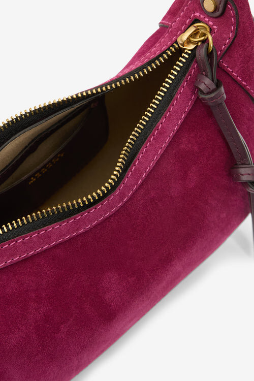 Geantă de umăr din piele de vițel suede Oskan Moon Geantă de umăr din piele de vițel suede Oskan Moon
