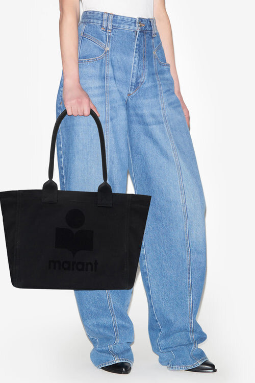 Geantă din bumbac cu logo Yenky Zipped Geantă din bumbac cu logo Yenky Zipped