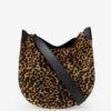 Geantă Oskan Soft din piele în stil „Pony” cu imprimeu leopard Geantă Oskan Soft din piele în stil „Pony” cu imprimeu leopard