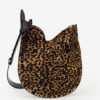 Geantă Oskan Soft din piele în stil „Pony” cu imprimeu leopard Geantă Oskan Soft din piele în stil „Pony” cu imprimeu leopard