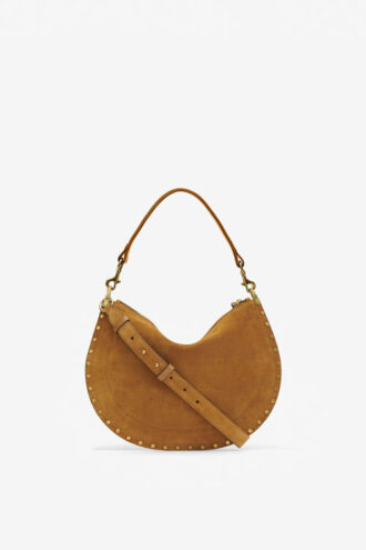 Geantă Oskan Soft Zip din piele de vițel suede