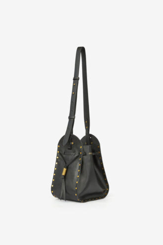 Geantă tip sac din piele de vacă netedă Silao