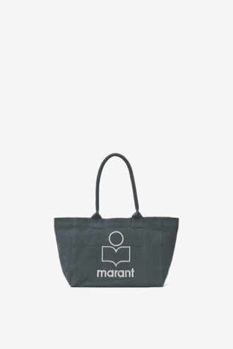 Geantă Yenky Zipped din bumbac decolorat cu logo
