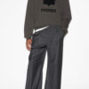 Hanorac din fleece Mikoy cu logo supradimensionat
