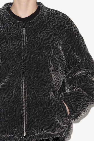 Jacheta bomber Abelina din catifea burnout