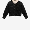 Jacheta Jackson din denim și blană artificială