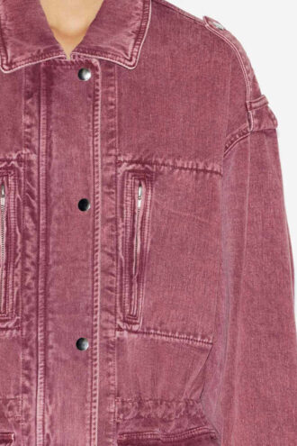 Jacheta Joanna Workwear din denim în culori uni