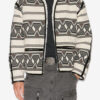 Jacheta Nelkis cu model grafic Jacquard Jacheta Nelkis cu model grafic Jacquard