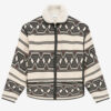 Jacheta Nelkis cu model grafic Jacquard Jacheta Nelkis cu model grafic Jacquard