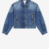 Julie Jacheta scurtă în stil workwear din denim simplu