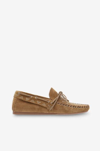 Mocasini Freen din piele de căprioară