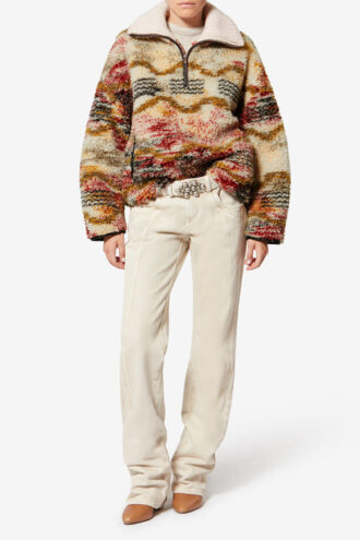 Palton Marner Fleece Cloud Print Palton Marner Fleece Cloud Print
