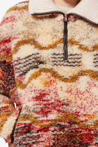 Palton Marner Fleece Cloud Print Palton Marner Fleece Cloud Print