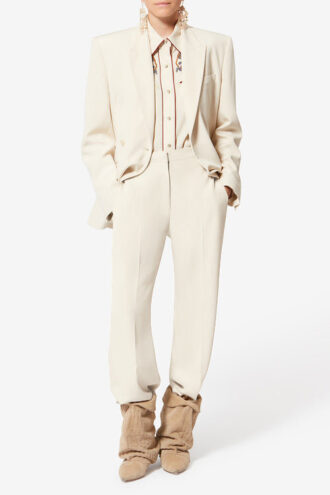 Pantaloni de costum din crep fluid Neonda
