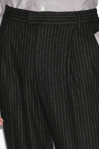 Pantaloni de costum din lână cu dungi Flavien