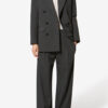 Pantaloni de costum Lisetta din lână virgină cu dungi tenis Pantaloni de costum Lisetta din lână virgină cu dungi tenis