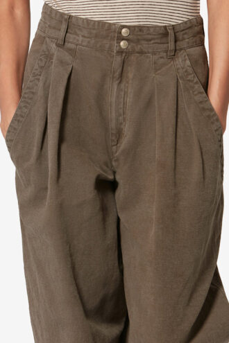 Pantaloni de lucru Nadine din bumbac și in Pantaloni de lucru Nadine din bumbac și in