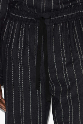 Pantaloni din bumbac cu dungi Isaki