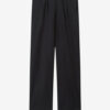 Pantaloni din bumbac cu pliuri și croi lejer Yostin Pantaloni din bumbac cu pliuri și croi lejer Yostin