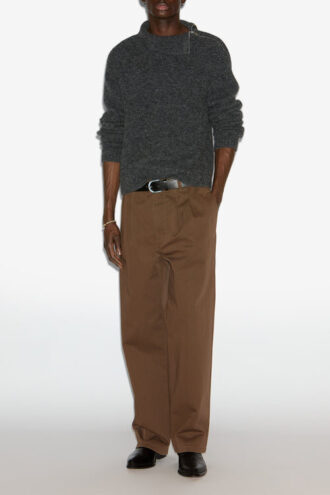 Pantaloni din bumbac twill Kostin