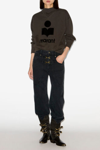 Pantaloni din denim cu talie înaltă Brinley Pantaloni din denim cu talie înaltă Brinley