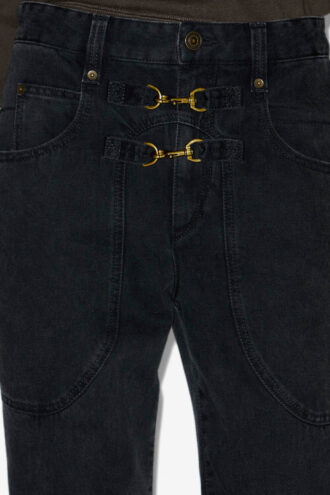 Pantaloni din denim cu talie înaltă Brinley Pantaloni din denim cu talie înaltă Brinley