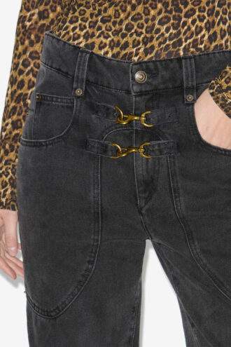 Pantaloni din denim cu talie înaltă Brinley Pantaloni din denim cu talie înaltă Brinley