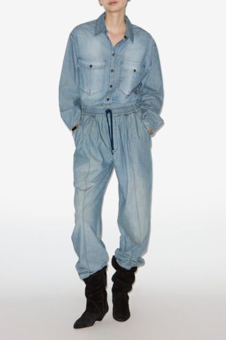 Pantaloni fluizi din cambric Catalia Pantaloni fluizi din cambric Catalia