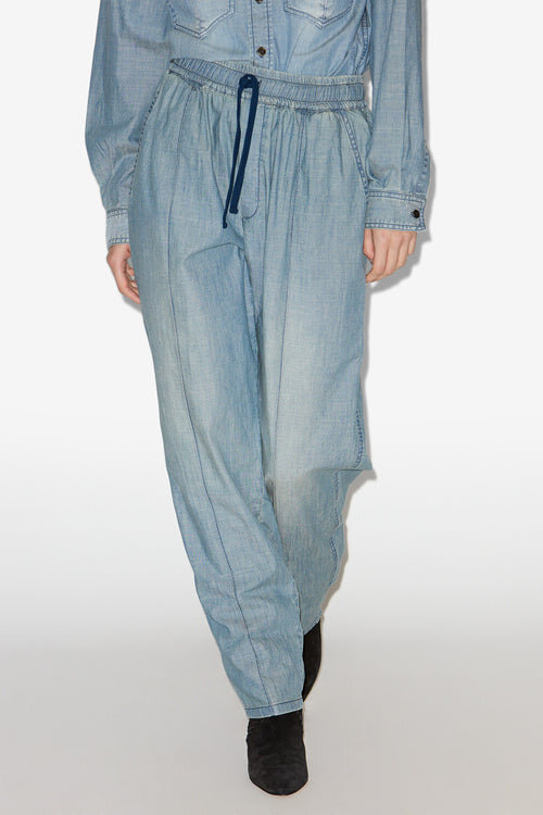 Pantaloni fluizi din cambric Catalia Pantaloni fluizi din cambric Catalia