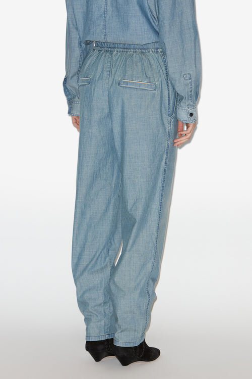 Pantaloni fluizi din cambric Catalia Pantaloni fluizi din cambric Catalia
