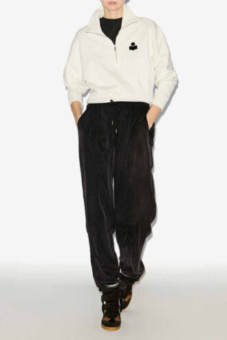 Pantaloni fluizi din satin Zaylee Pantaloni fluizi din satin Zaylee