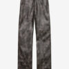 Pantaloni largi din piele artificială Coralea