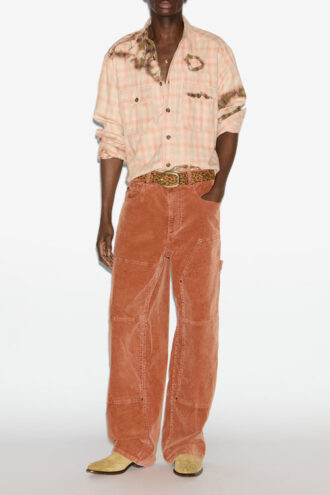 Pantaloni largi din velur Lorson